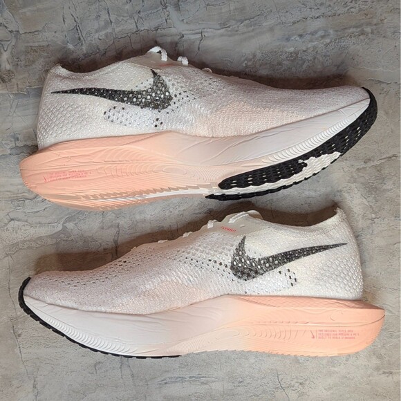 Nike ZoomX Vaporfly Next% 3 Men\'s 11.5 Sail Guava Ice Running Shoes DV4129-103 main image 5